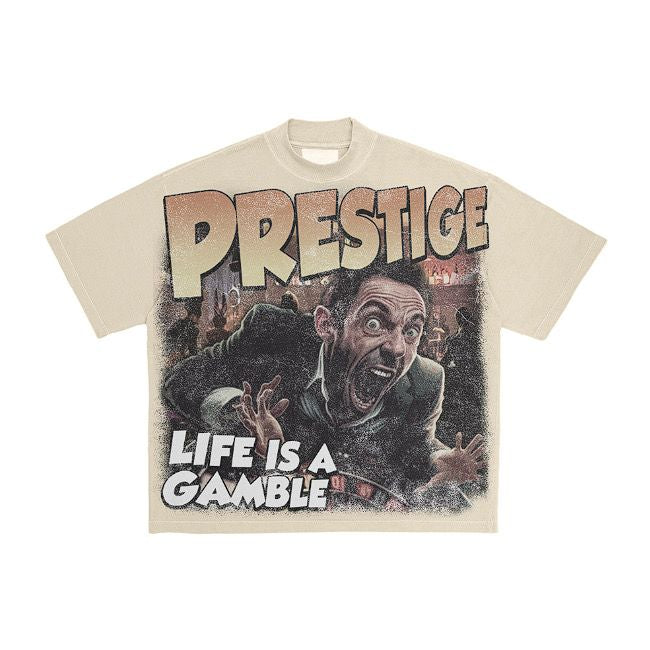 Prestige “Life Is Gamble” Tee (Cream)