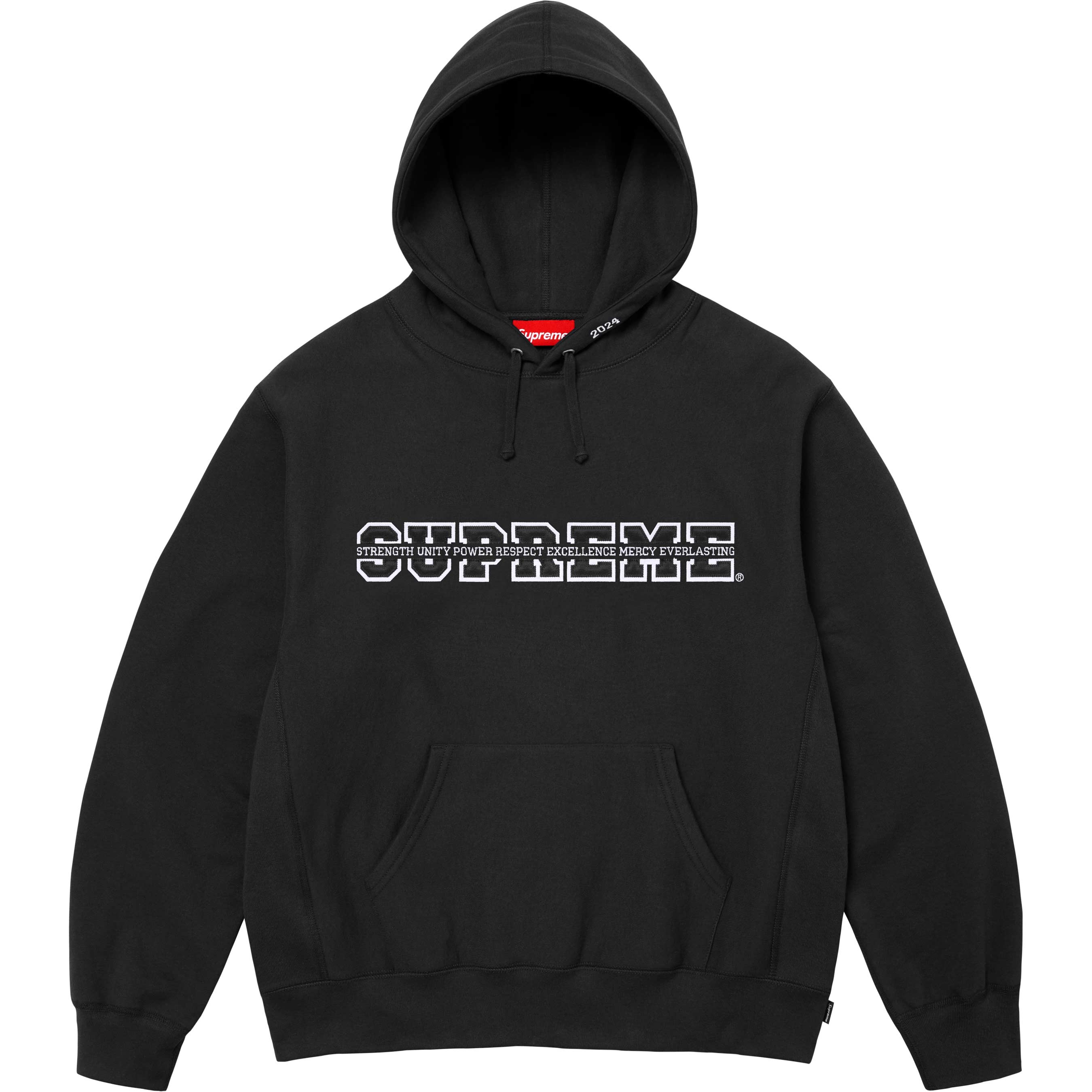 Supreme “Collegiate” Hoodie (Black)