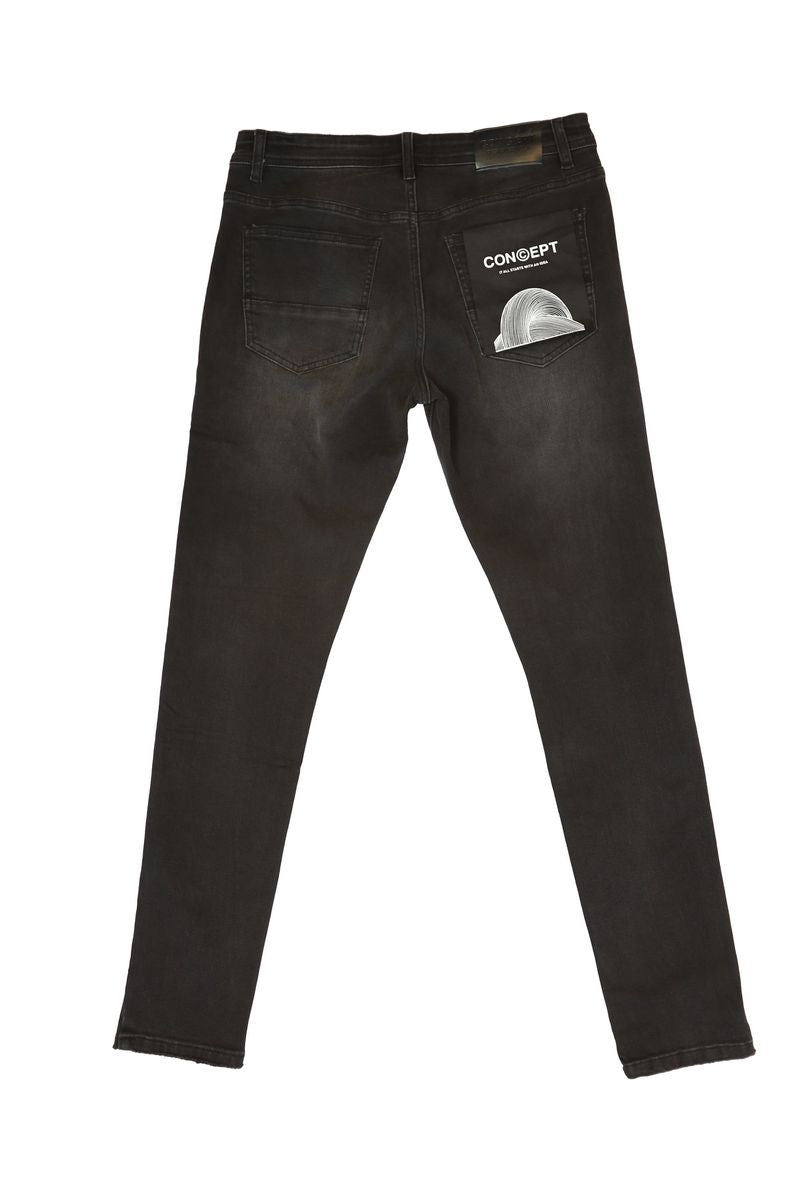 Concept La “Buckshots” Black Jeans