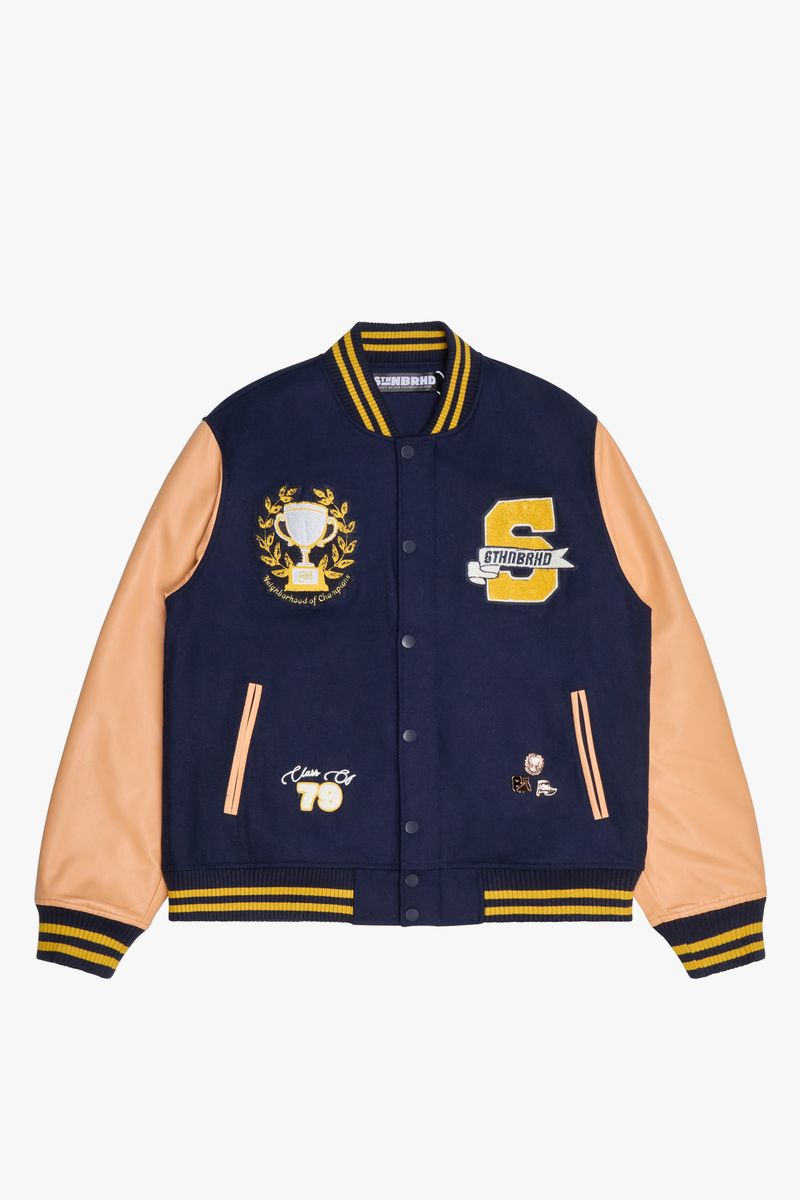 6th NBRHD “Ivy” Varsity Jacket (Navy)