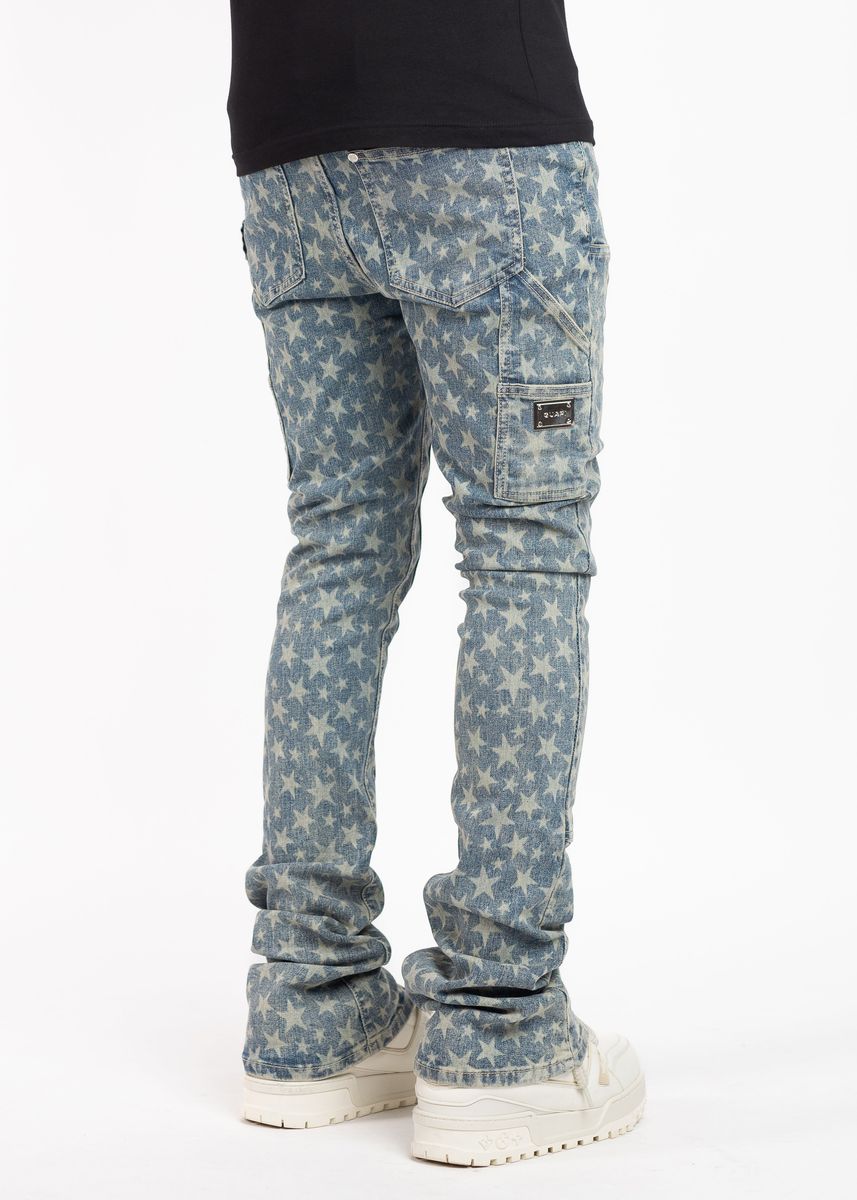 Guapi “Vintage Blue Laser Stars” Pants