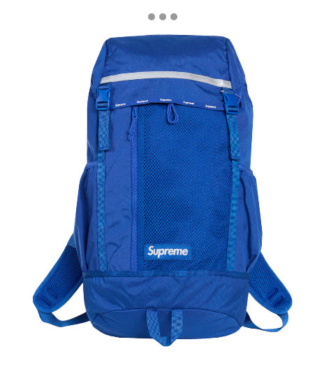 Supreme “Logo Backpack” (Royal Blue)