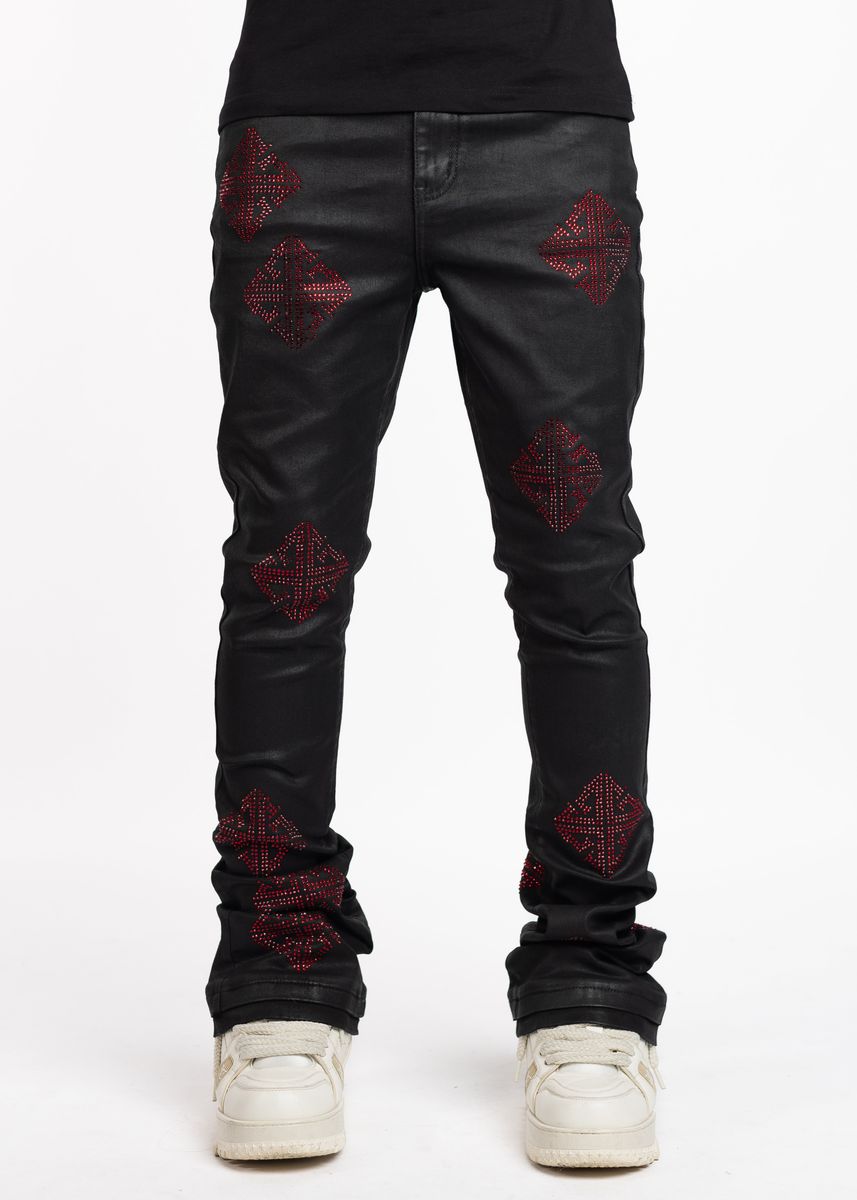 Guapi “Obsidian Black Red Icon” Jeans