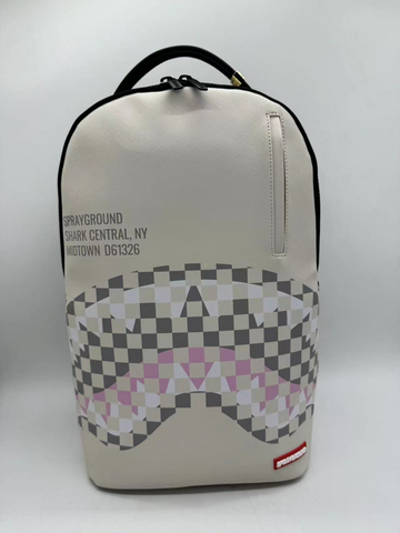 Sprayground “Cream Checker Shark” Backpack