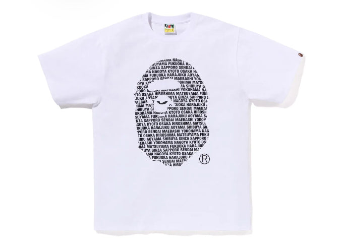 A Bathing Ape “JPN Head” Tee (White)