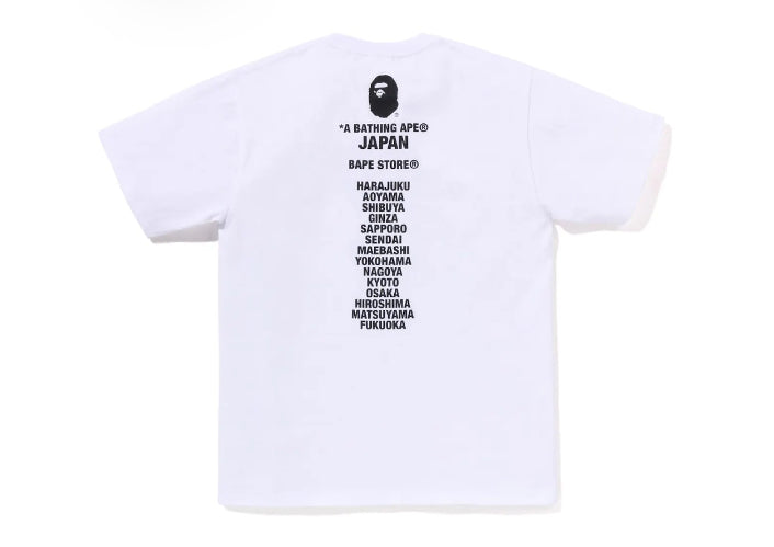 A Bathing Ape “JPN Head” Tee (White)