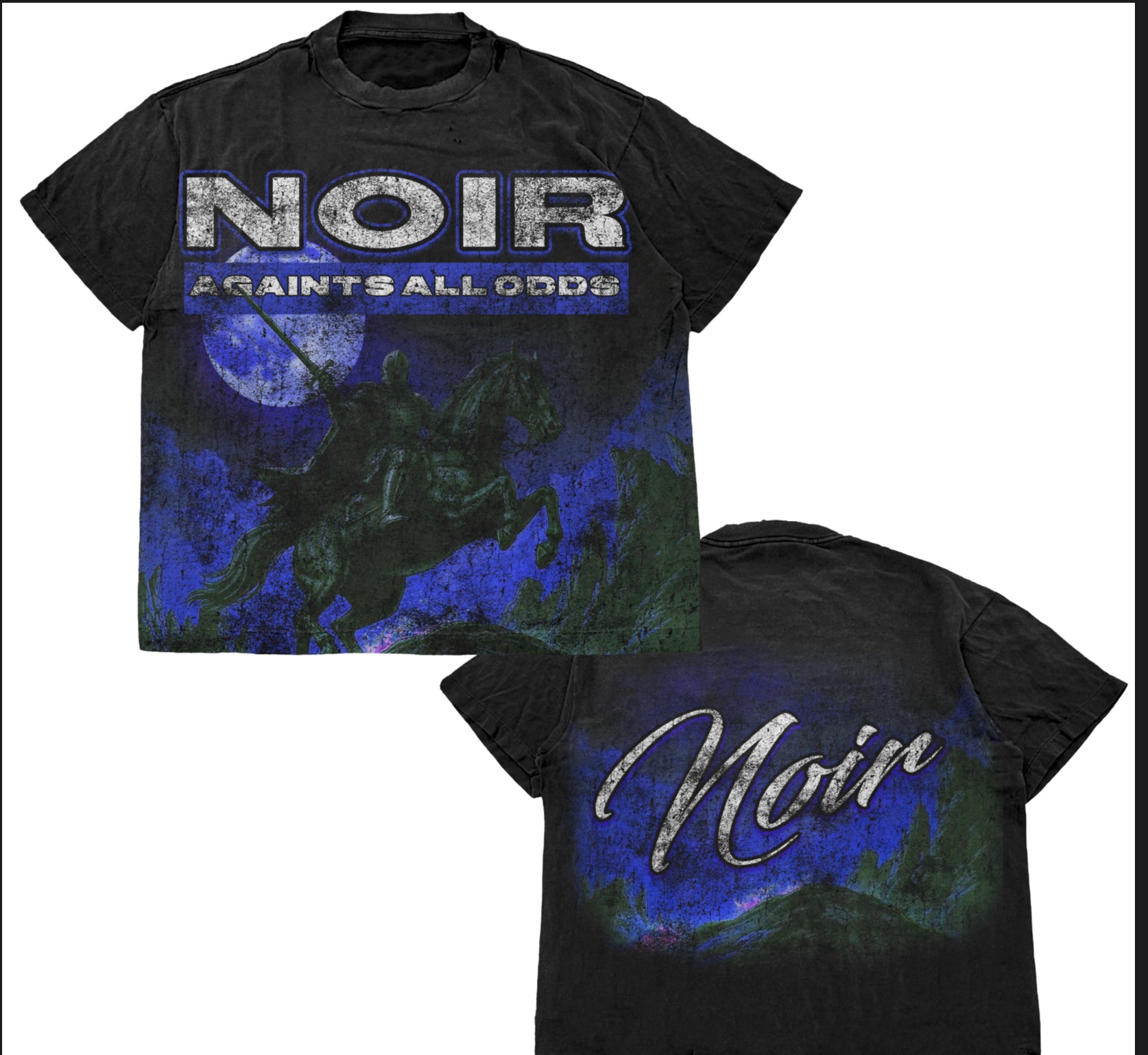 Noir “Against All Odds” Tee (Blue)
