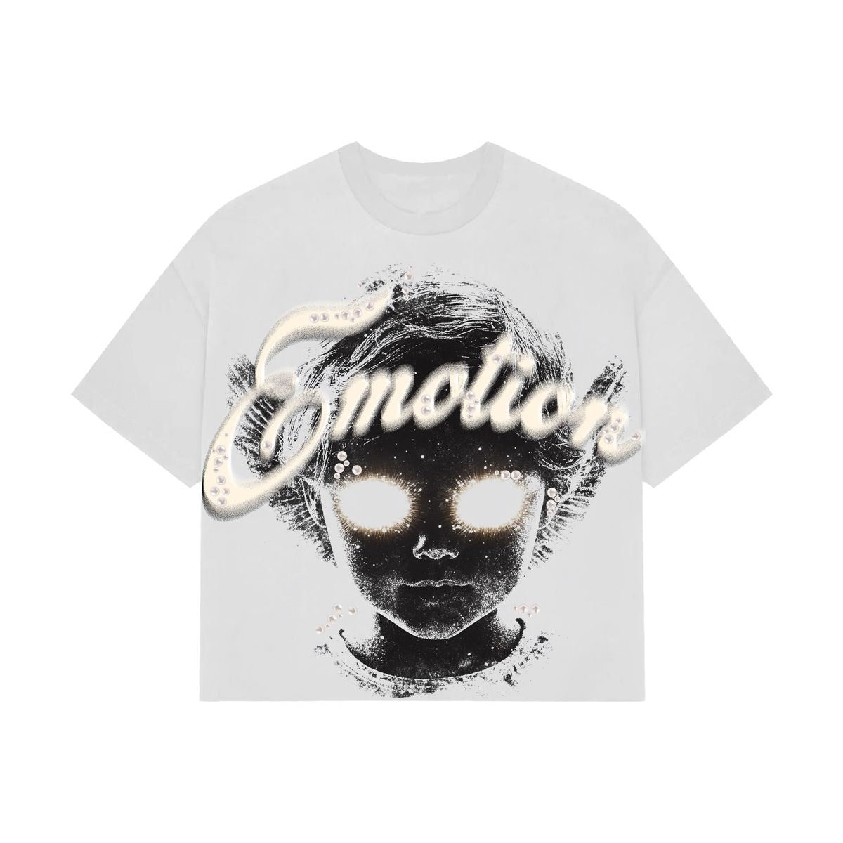 Mixed Emotion “Pearl” Cropped Tee