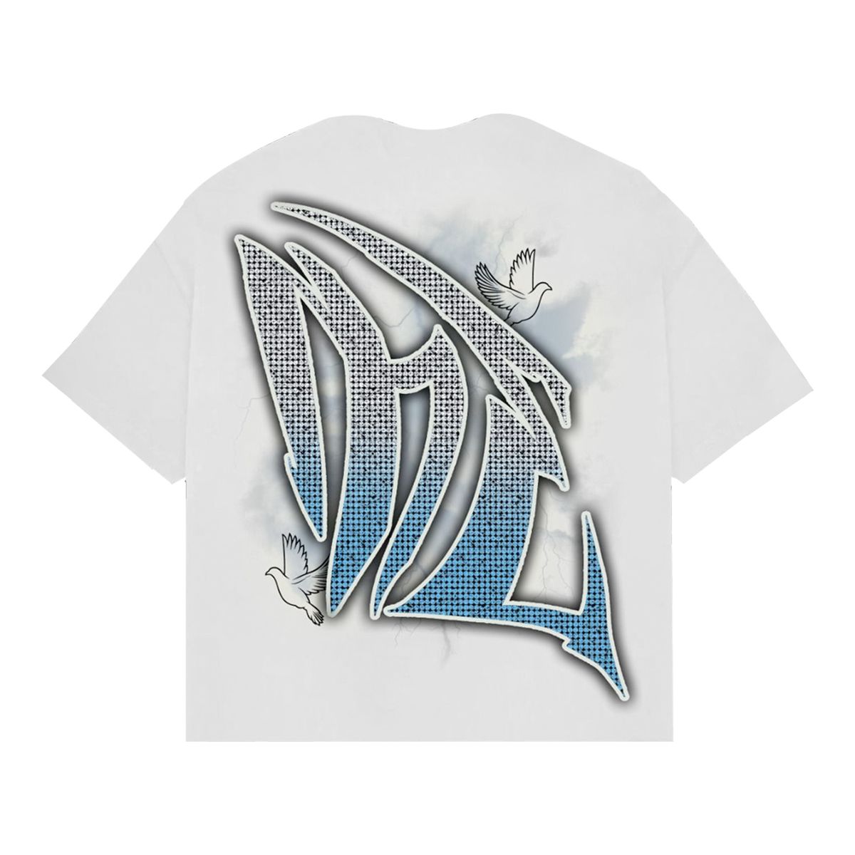 Mixed Emotion “Dove” Cropped Tee