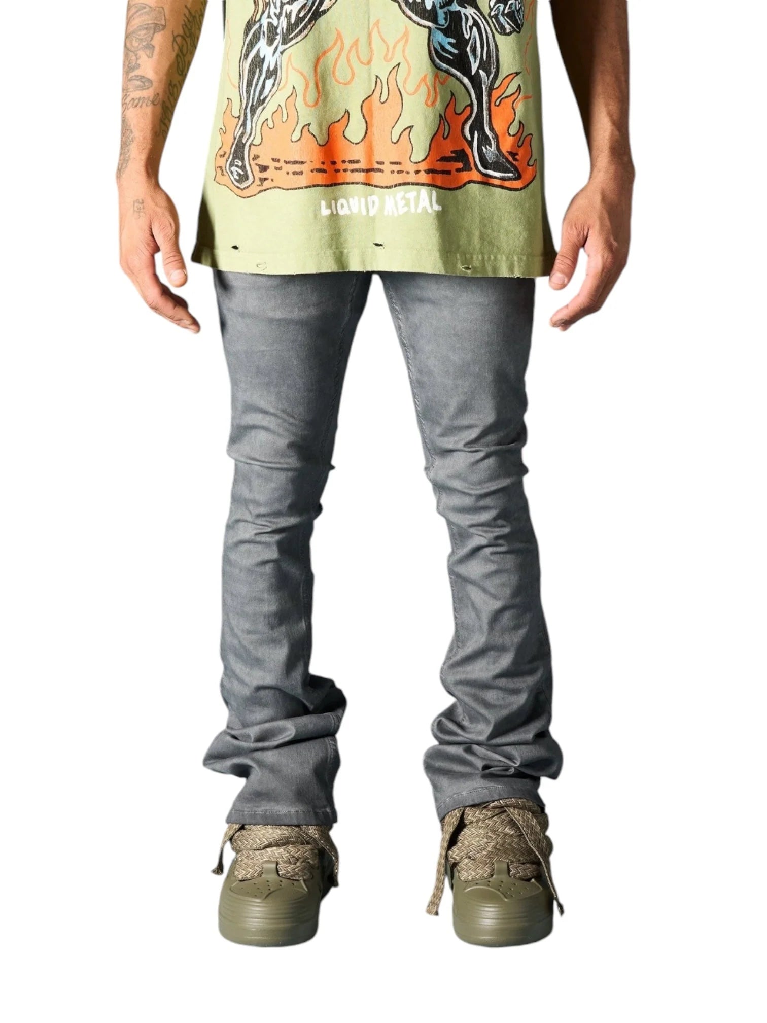 Serenede "Lead" Stacked Jeans