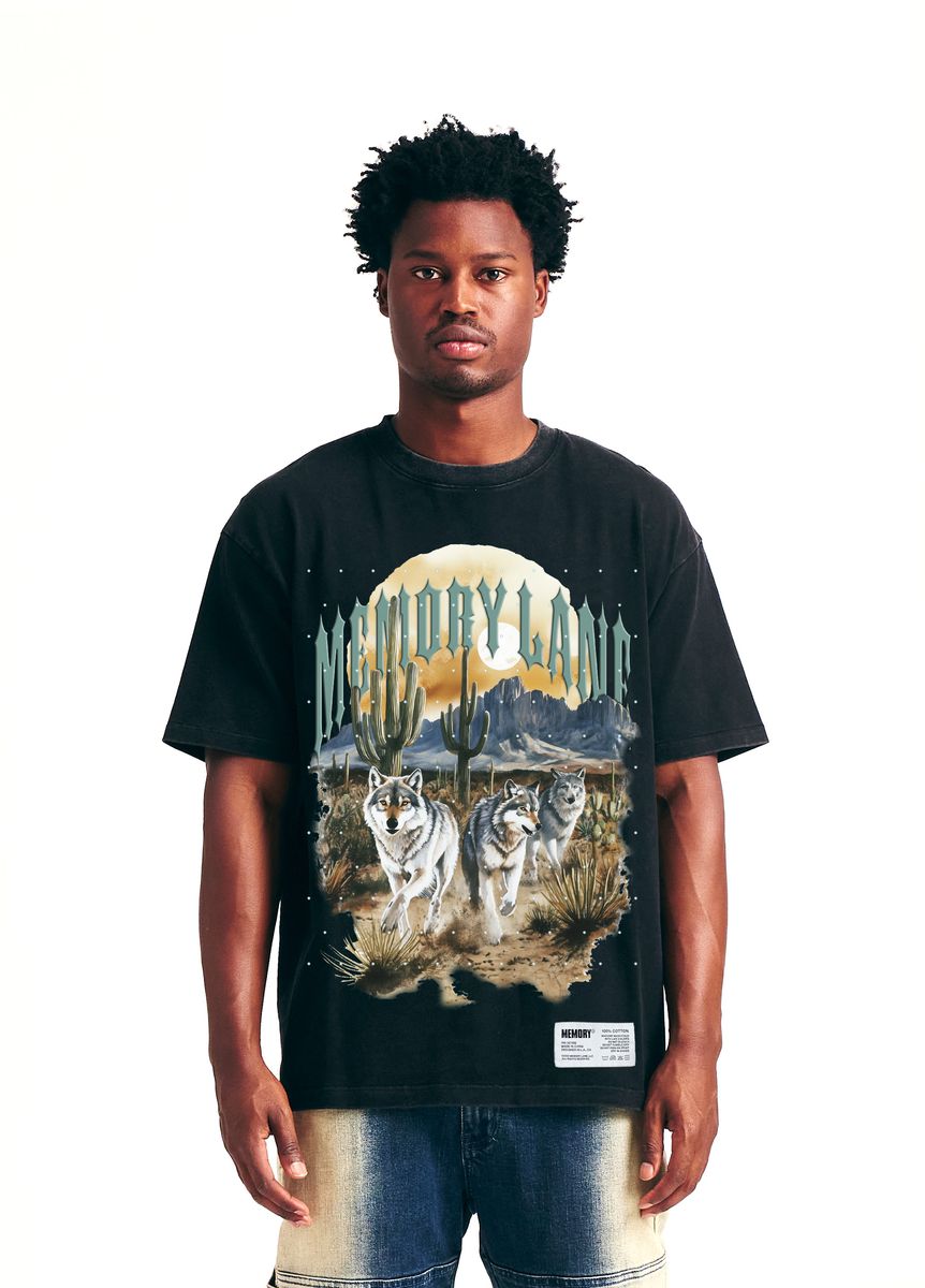 Memory Lane “Running Wolves” Tee