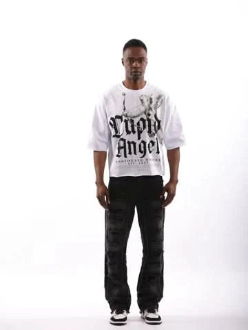 Left Point “Angel” Cropped Tee