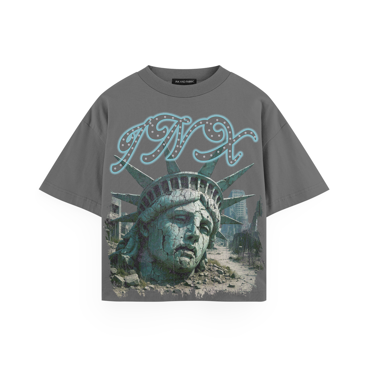 Ink And Fabric “Justice” Tee (Grey)