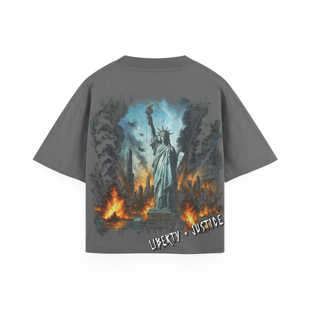 Ink And Fabric “Justice” Tee (Grey)