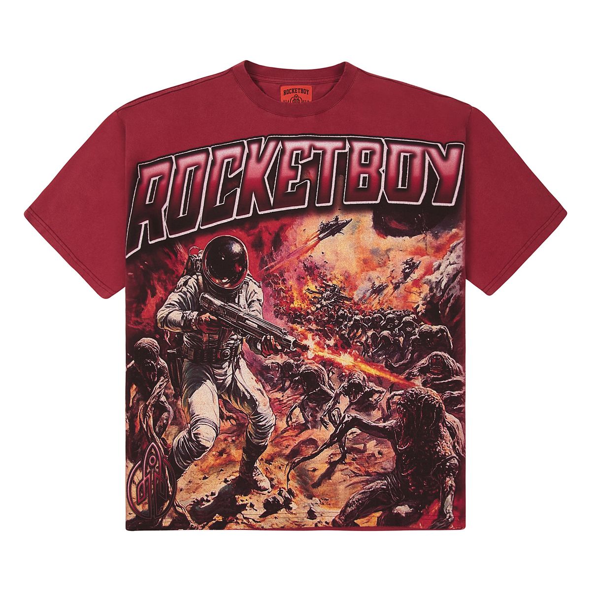 Rocket Boy “One Man” Tee (Burgundy