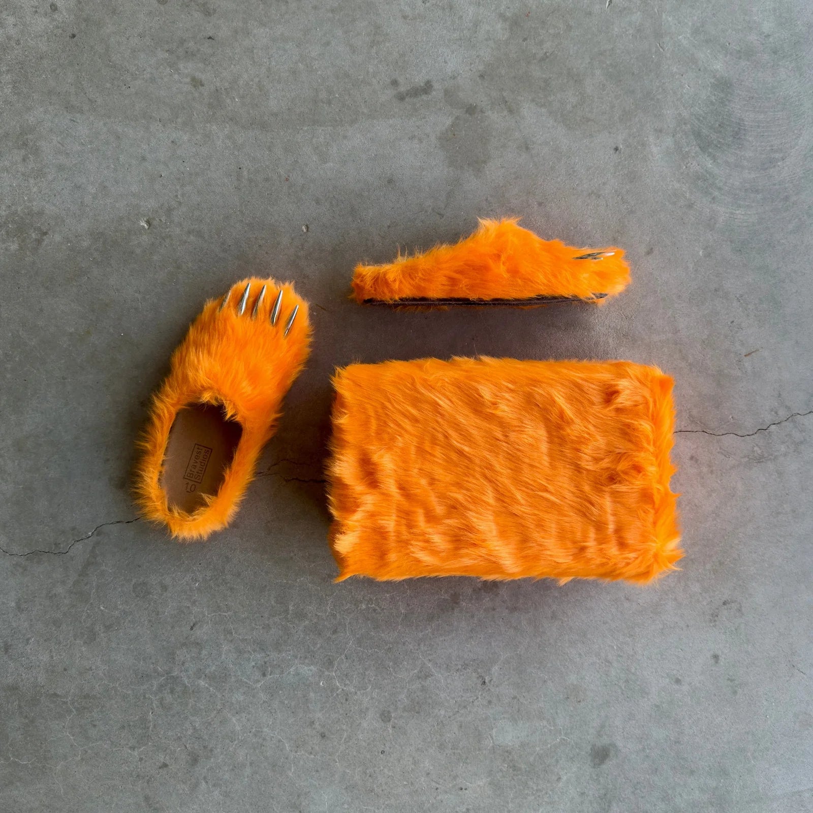 Bravest Studios “Orange Bear Claw Mules"