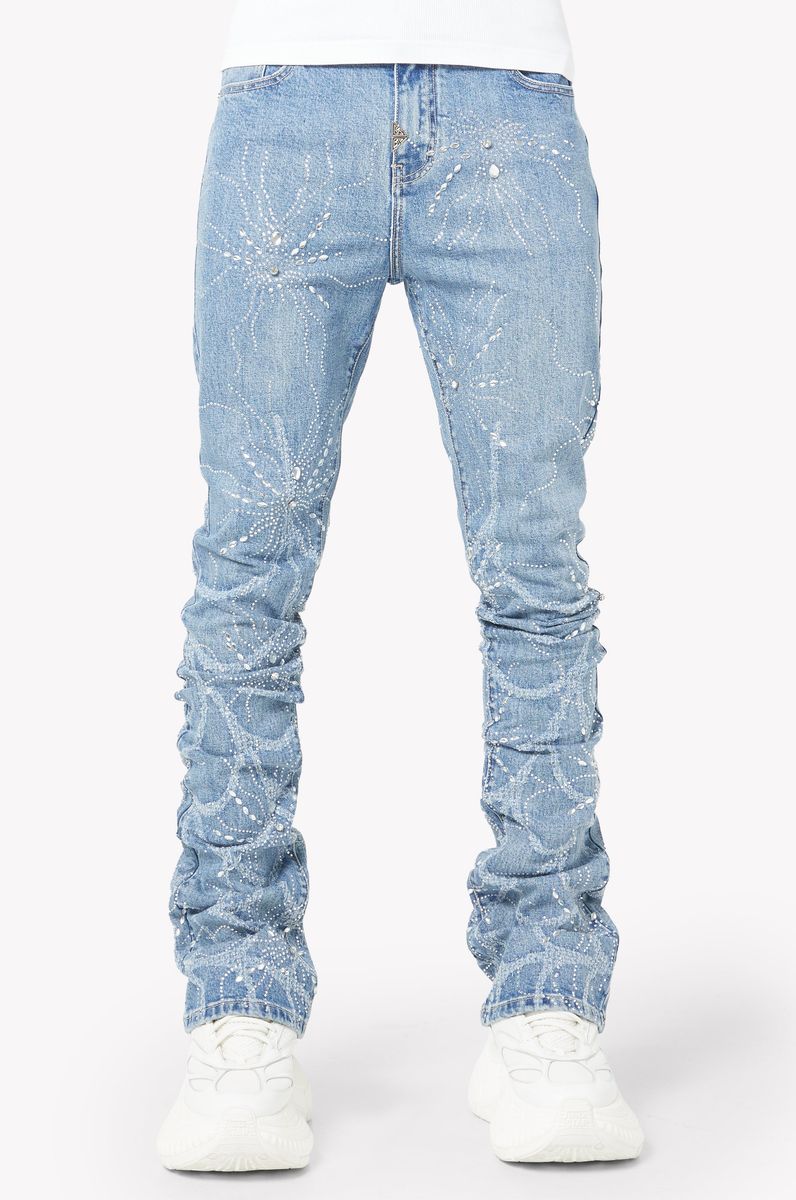 Guapi “Steel Blue Spider” Jeans