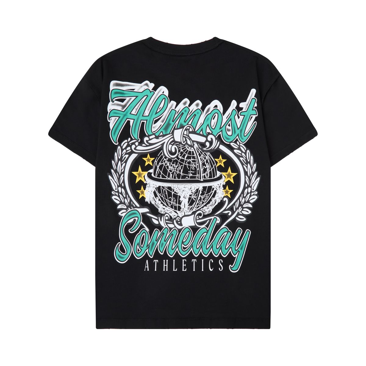 Almost Someday “Also Athletics” Tee (Black)