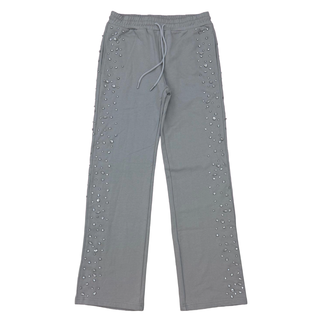 Reveer “Rhinestone” Sweatpants (Grey)