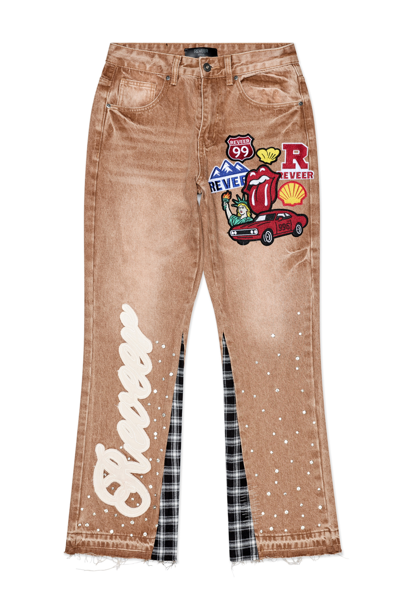 Reveer “Heritage ” Flare Jeans (Khaki)