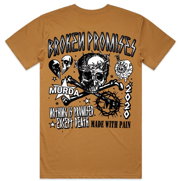 Murda Crue “Nothing Is Promised” Tee (Tan)