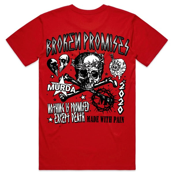 Murda Crue “Nothing Is Promised” Tee (Red)