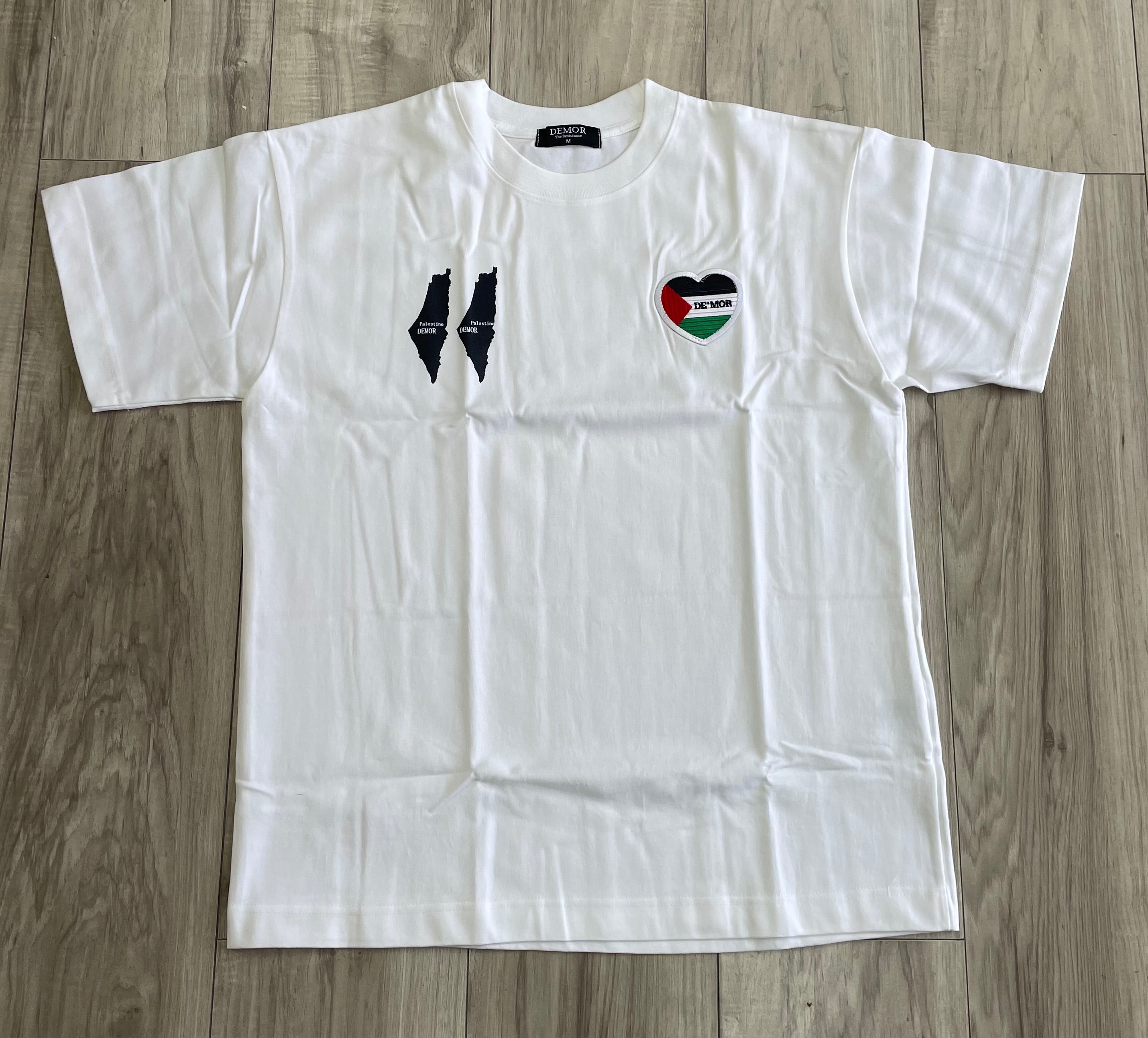 Demor “Palestine” Oversized Tee (White)