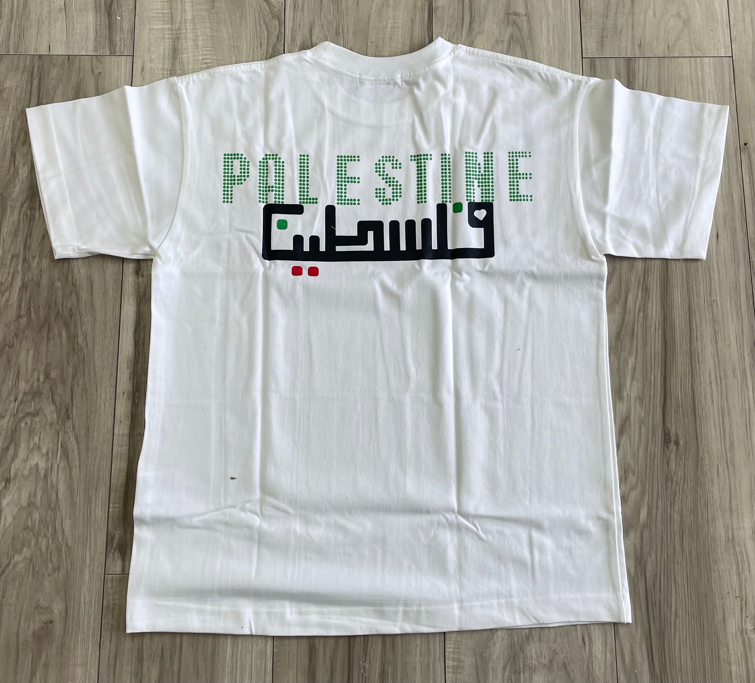 Demor “Palestine” Oversized Tee (White)