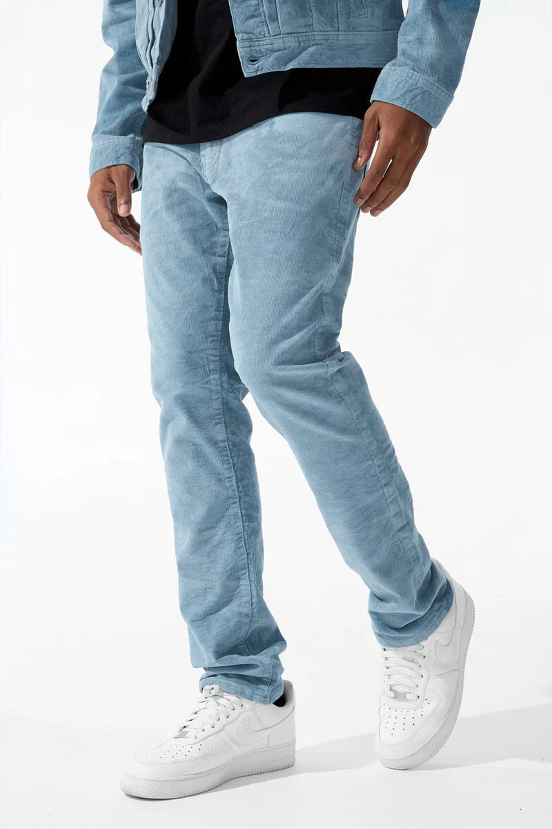 Jordan Craig Legacy Edition "Atlas Blue Corduroy Pants" Slim Fit