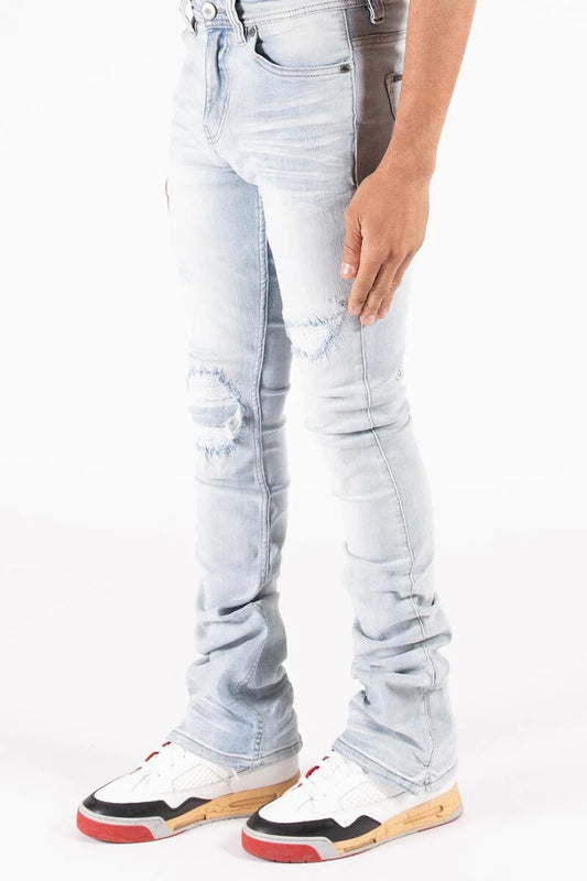 Serenede "Azul" Stacked Jeans