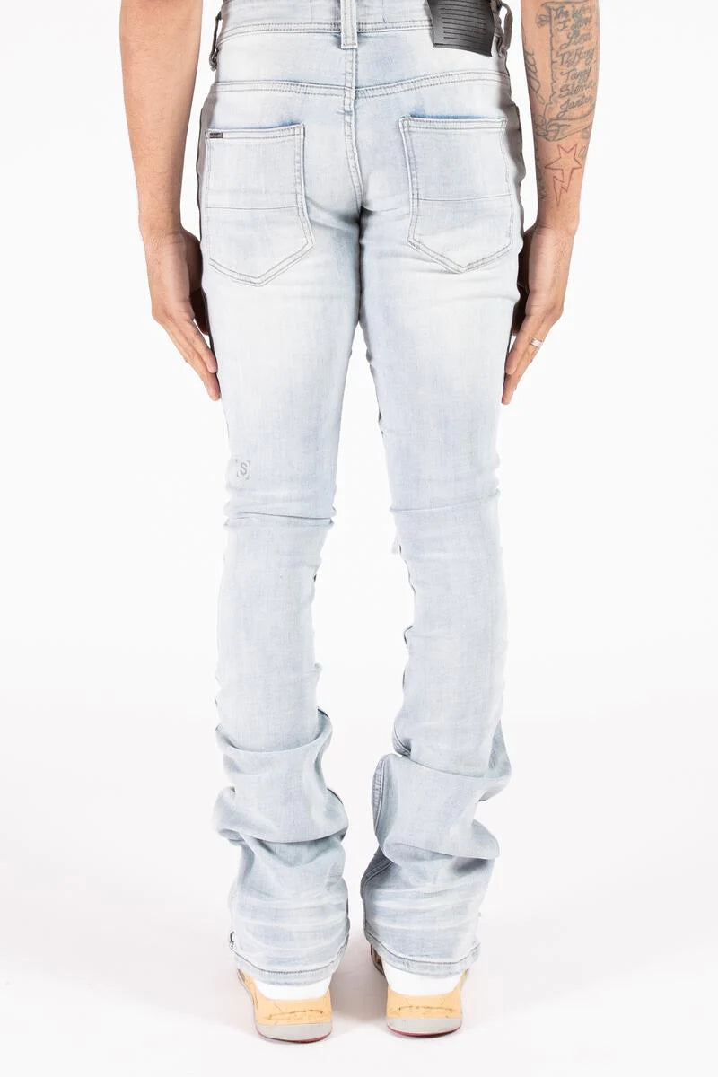 Serenede "Azul" Stacked Jeans
