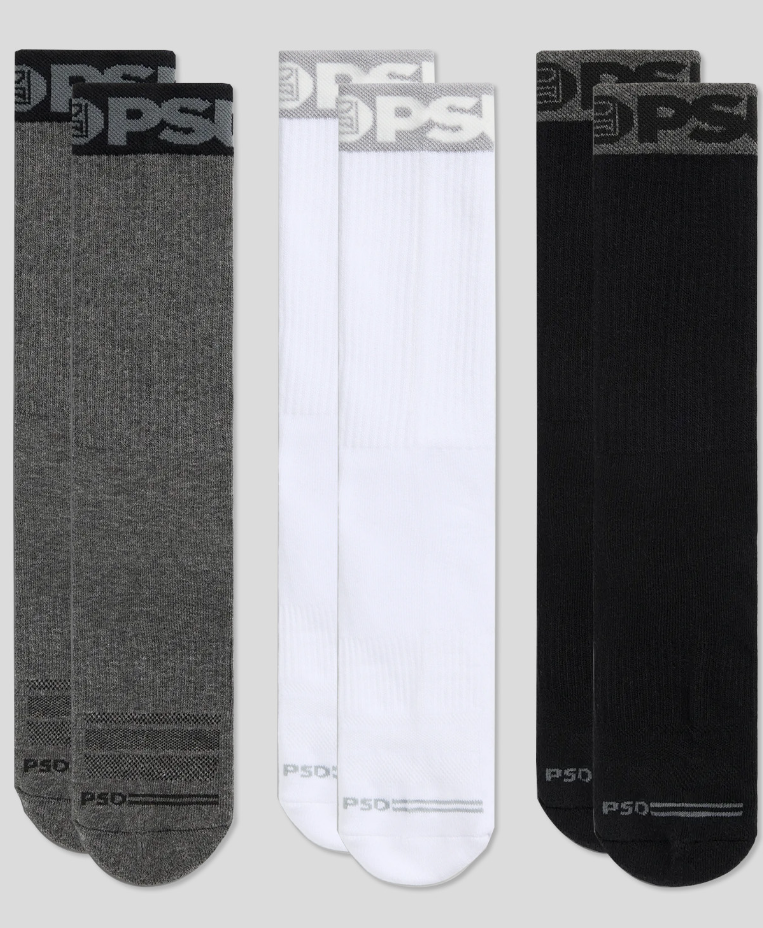 Psd “Grey/White/Black 3 Pack" Socks