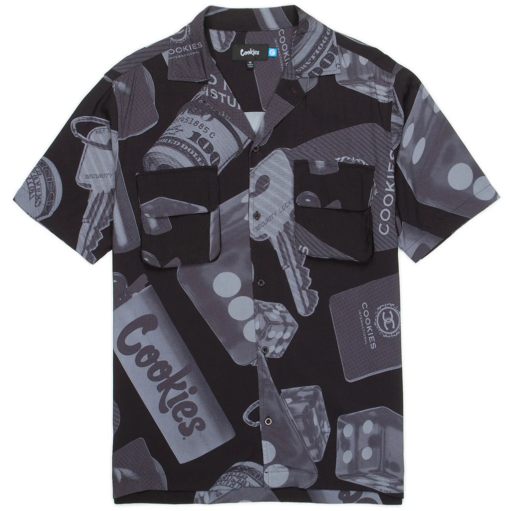 Cookies "Sin City The Gamble SS Woven Camp Shirt With All Over Print"