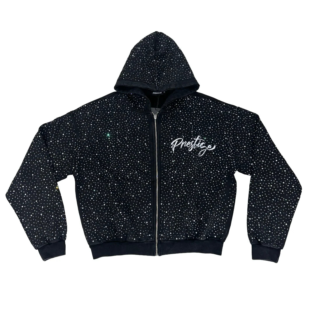 Prestige "Diamond Zip Up" (Black)
