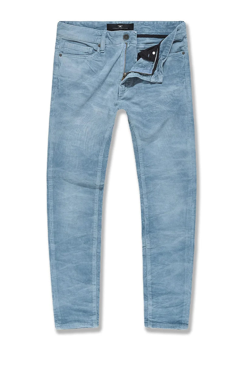 Jordan Craig Legacy Edition "Atlas Blue Corduroy Pants" Slim Fit