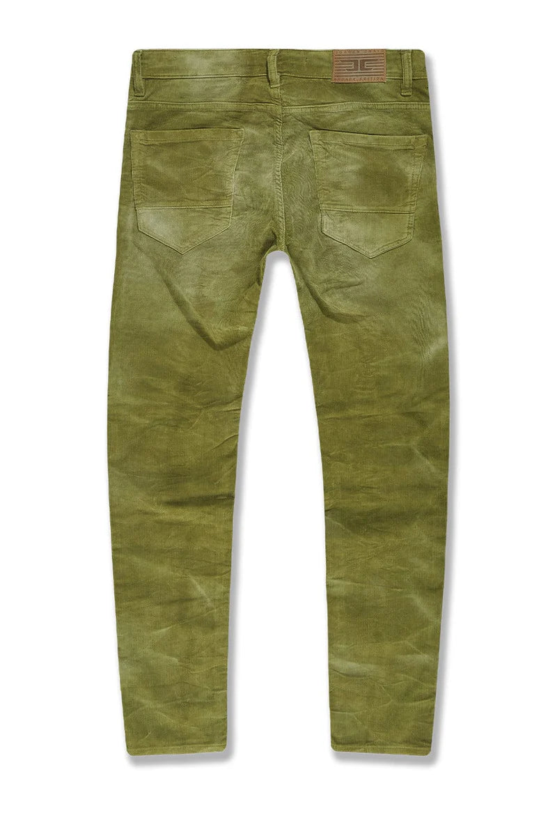 Jordan Craig Legacy Edition "Atlas Olive Corduroy Pants" Slim Fit