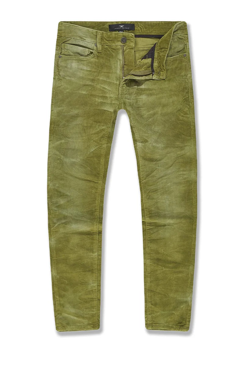 Jordan Craig Legacy Edition "Atlas Olive Corduroy Pants" Slim Fit