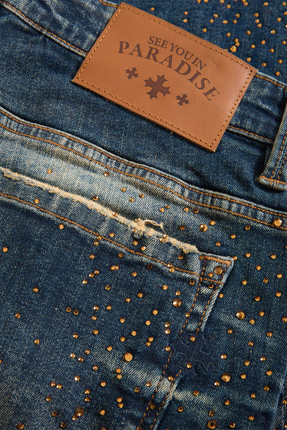 Jordan Craig "Vintage Skinny Gold Rhinestone"