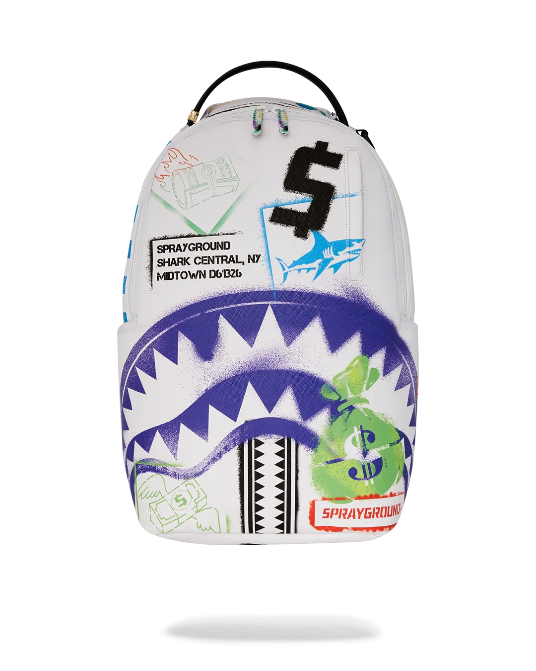 Sprayground “SHARK CENTRAL CUT OUT FOR GREATNESS DLXSV BACKPACK"