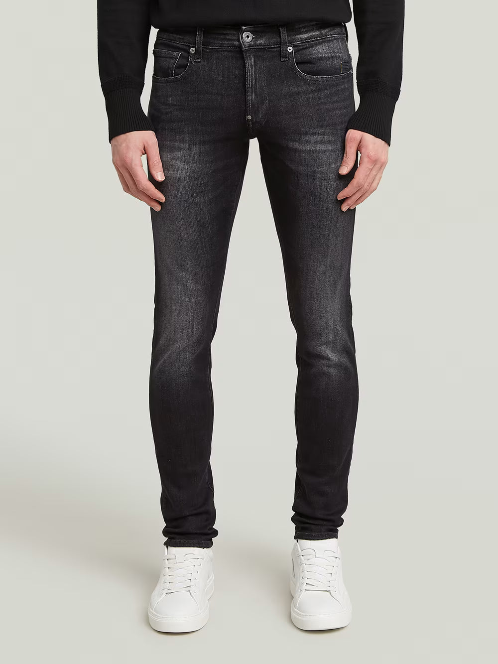 G-Star Raw "Revend Skinny Jeans" (Black/Grey)