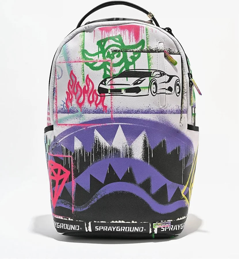 Sprayground "STENCIL SHARK ATTACK BACKPACK"
