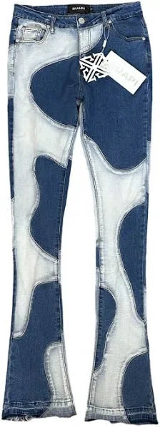 Guapi "Wavy Wash Stacked Jeans"