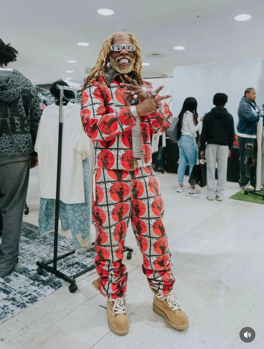 Valabasas "Thabab" Straight Paint BLACK/RED MULTI COLOR