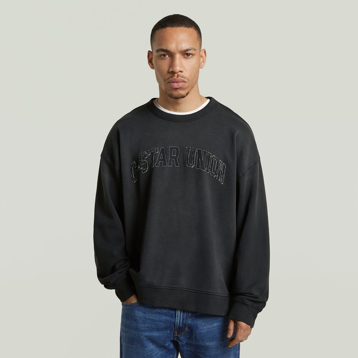 G-STAR RAW "sunfaded applique loose" Charcoal Grey