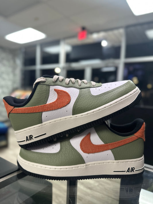 Nike Air Force 1 "Oil Green Orange"