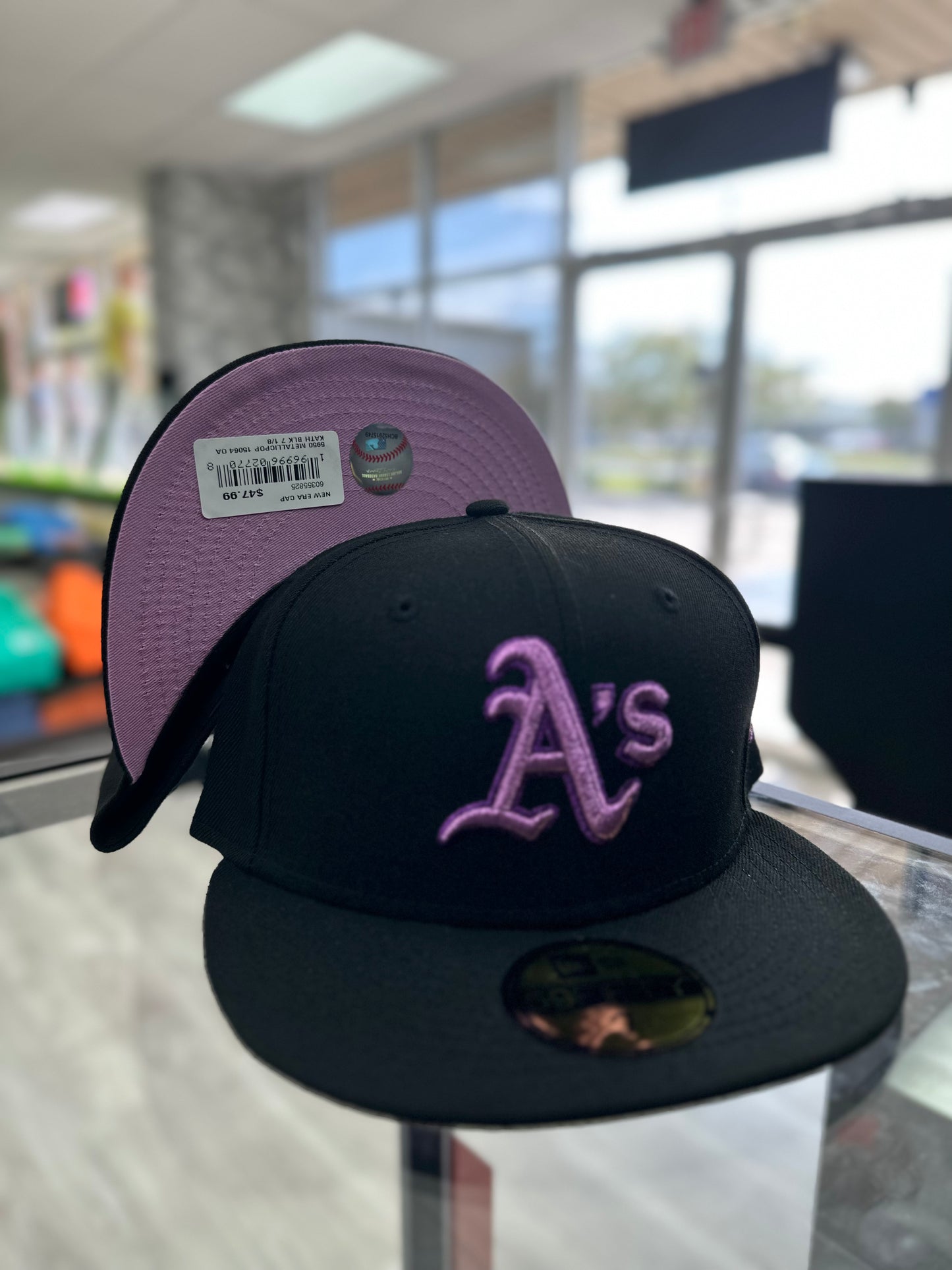 New Era Fitted "Oakland Athletics" Black/Pink