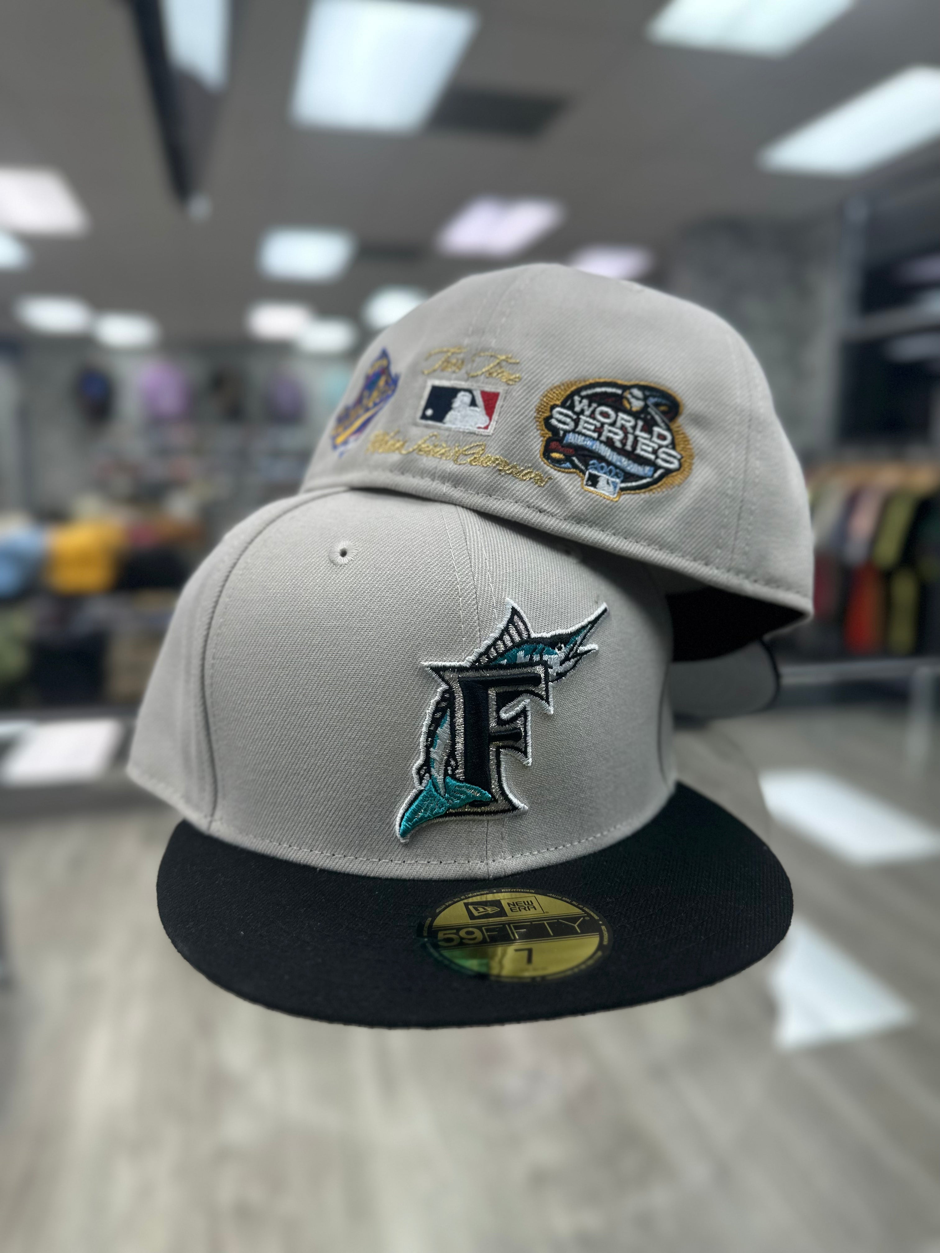 New Era Fitted "Marlins" World Series/Cream