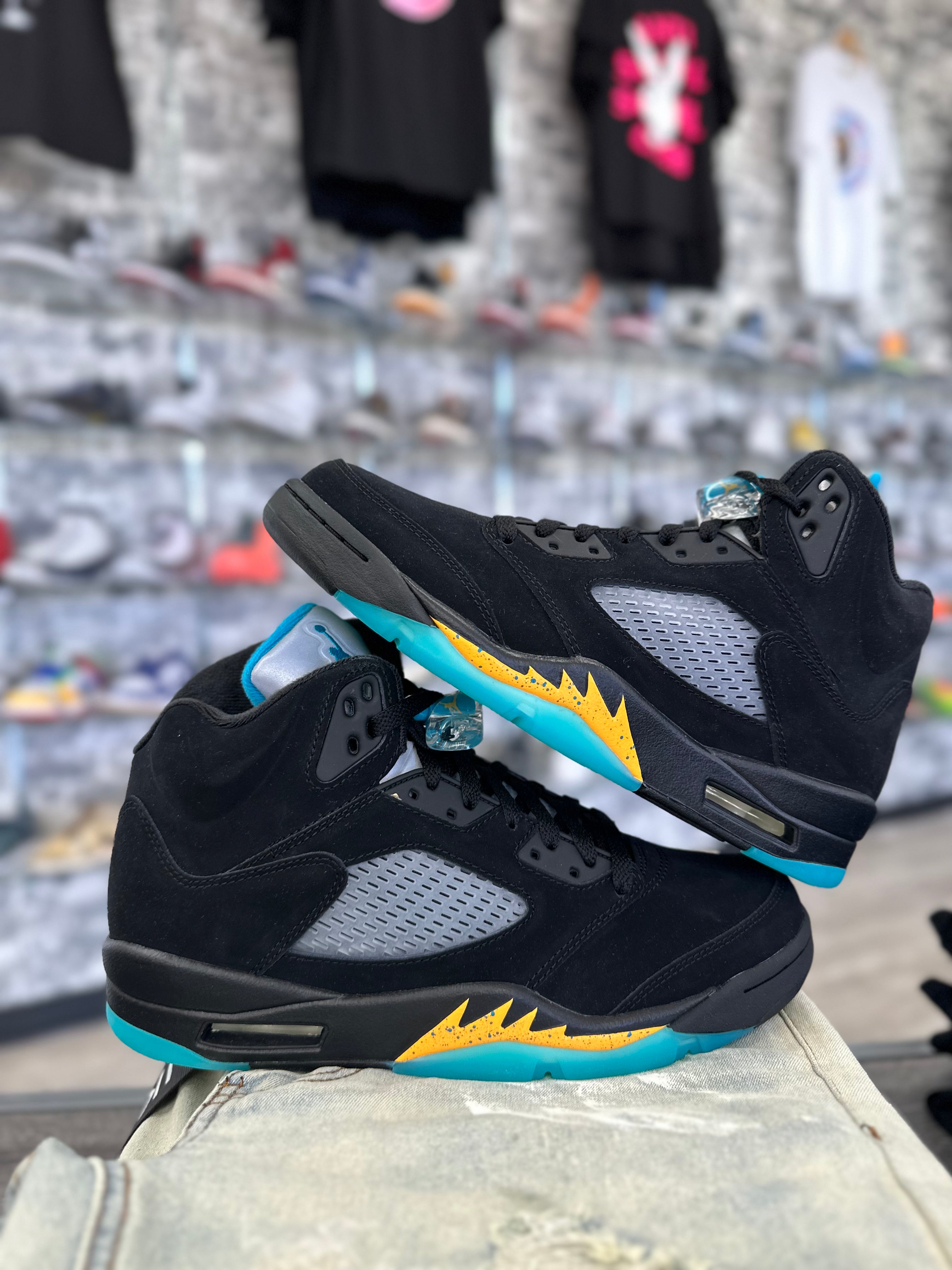 LJR Jordan 4 Air Jordan Retro 5 Aqua Men