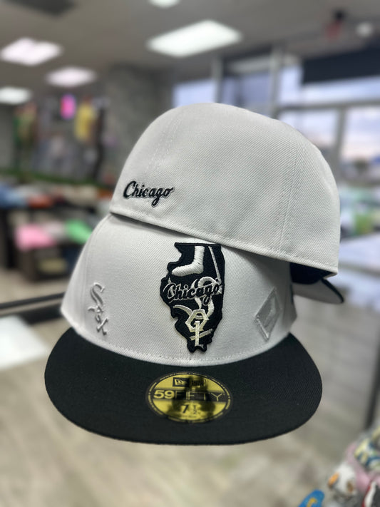 New Era Fitted "Chicago White Sox" State Pack White/Black