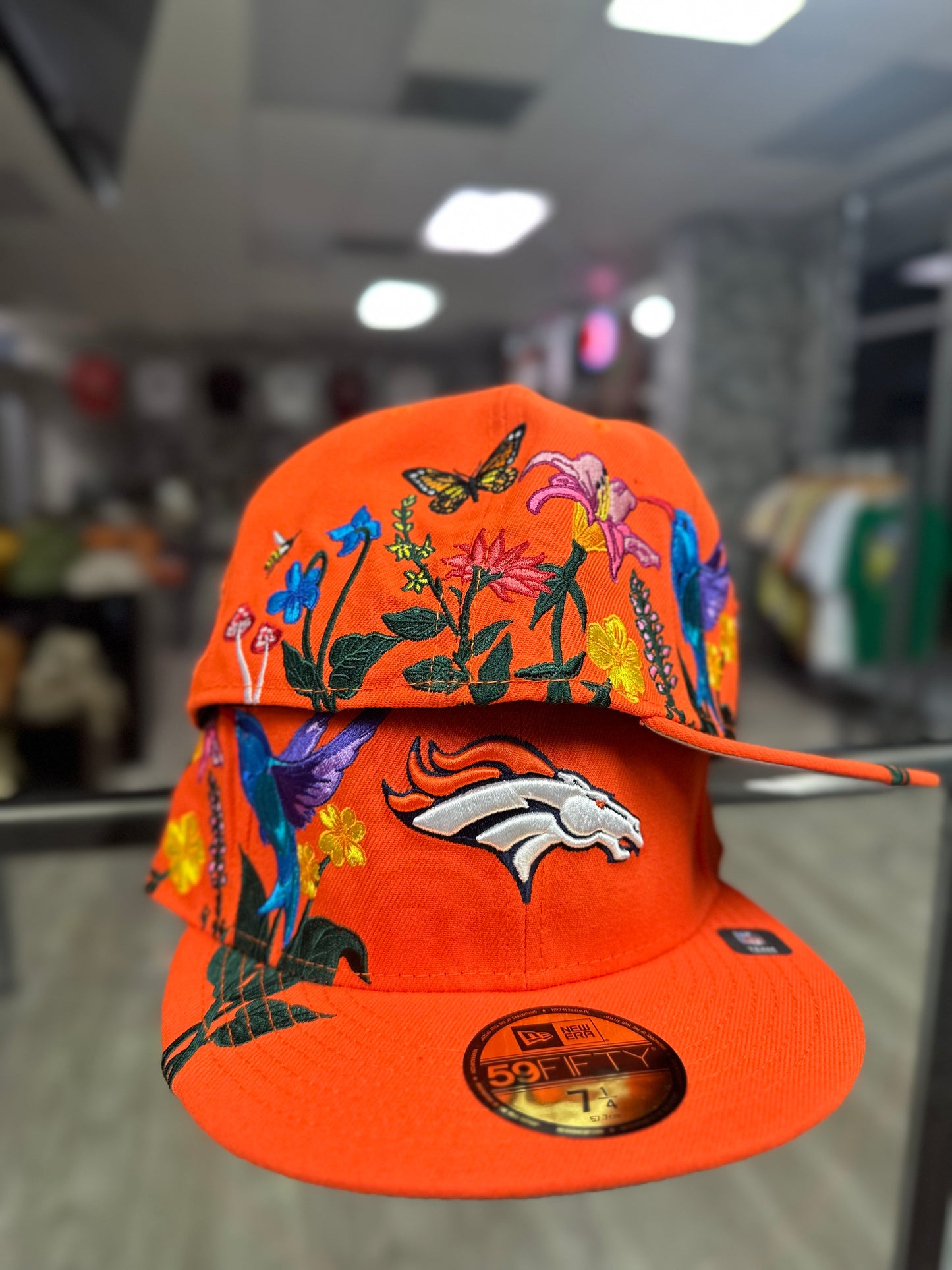 New Era Fitted Floral Collection "Denver Broncos"